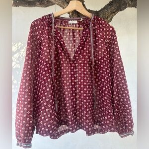 Down Amina Top - Rouge Countryside Plaid - XS